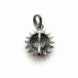 Sun Pendant Pave Diamond Sun Charm 925 Silver Diamond Wedding Charm Jewelry.