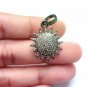 Sun Pendant Pave Diamond Sun Charm 925 Silver Diamond Wedding Charm Jewelry.