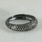 Half Band Natural Pave Diamond Engagement Ring 925 Silver Wedding Bands For Her. Half Band Natural Pave Diamond Engagement Ring 925 Silver Wedding Bands For Her.