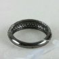Half Band Natural Pave Diamond Engagement Ring 925 Silver Wedding Bands For Her.