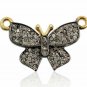 Pave Diamond Butterfly Pendant 925 Silver Diamond Animal Pendant Charm Gift.