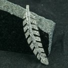 Diamond Leaf Pendant 925 Silver Diamond Feather Pendant Fine Jewelry Gift Charm. Diamond Leaf Pendant 925 Silver Diamond Feather Pendant Fine Jewelry Gift Charm.