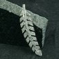 Diamond Leaf Pendant 925 Silver Diamond Feather Pendant Fine Jewelry Gift Charm.