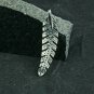 Diamond Leaf Pendant 925 Silver Diamond Feather Pendant Fine Jewelry Gift Charm.
