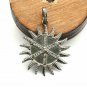 Sunburst Pendant 925 Silver Pave Diamond Sun Pendant Birthday Gift For Him.