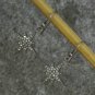 Pave Diamond Star Burst Earring 925 Silver Diamond Birthday Charm Earring Gift.