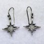 Pave Diamond Star Burst Earring 925 Silver Diamond Birthday Charm Earring Gift.