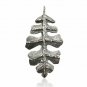 Diamond Leaf Pendant 925 Silver Pave Diamond Tree Leaf Necklace Birthday Gift.