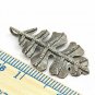 Diamond Leaf Pendant 925 Silver Pave Diamond Tree Leaf Necklace Birthday Gift.