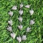 Heart Shape Leaf Charm Pendant 925 Silver Pave Diamond Leaf Charm Pendant.