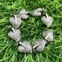 Heart Shape Leaf Charm Pendant 925 Silver Pave Diamond Leaf Charm Pendant.