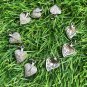 Heart Shape Leaf Charm Pendant 925 Silver Pave Diamond Leaf Charm Pendant.