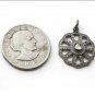 Rose Cut Pave Diamond Flower Charm Pendant 925 Silver Christmas Flower Pendant.