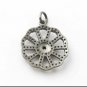 Rose Cut Pave Diamond Flower Charm Pendant 925 Silver Christmas Flower Pendant.