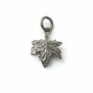 Maple Leaf Charm Pendant 925 Silver Pave Diamond Maple Leaf Charm For Christmas. Maple Leaf Charm Pendant 925 Silver Pave Diamond Maple Leaf Charm For Christmas.