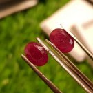 Mozambique Ruby 3.95 ct Pair Red 100% Natural Ruby UNHEATED Ruby Cut Stone. Mozambique Ruby 3.95 ct Pair Red 100% Natural Ruby UNHEATED Ruby Cut Stone.