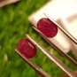 Mozambique Ruby 3.95 ct Pair Red 100% Natural Ruby UNHEATED Ruby Cut Stone.