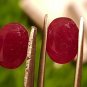 Mozambique Ruby 3.95 ct Pair Red 100% Natural Ruby UNHEATED Ruby Cut Stone.