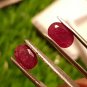 Mozambique Ruby 3.95 ct Pair Red 100% Natural Ruby UNHEATED Ruby Cut Stone.