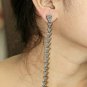 Arrow Stick Earring 14k Gold Pave Diamond 925 Silver Diamond Dangle Earring Gift