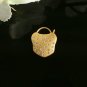 14k Solid Gold Lock Pendant Diamond Lock Necklace Matte Finish Pendant Charm.