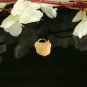 14k Solid Gold Lock Pendant Diamond Lock Necklace Matte Finish Pendant Charm.
