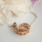 Spiral Diamond Necklace 14k Solid Gold Everyday Pendant Swirl Pendant Jewelry.