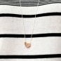 Spiral Diamond Necklace 14k Solid Gold Everyday Pendant Swirl Pendant Jewelry.