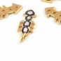 1 Pc Rose Cut Diamond Arrow Pendant Polki Diamond Charm 925 Silver Polki Pendant
