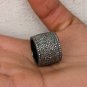 1470$ Wedding Band 6.60 cts Pave Diamond Ring 925 Silver Band Christmas Jewelry