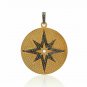 Pave Diamond Round Single Pendant 925 Silver Fine Diamond Pendant Jewelry Gift.