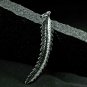 Diamond Feather Pendant 925 Silver Pendant Jewelry Diamond Birthday Gift Charm.