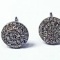 Pave Diamond Round Tops 925 Silver Stud Earring Diamond Jewelry Valentines Gift.