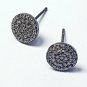 Pave Diamond Round Tops 925 Silver Stud Earring Diamond Jewelry Valentines Gift.