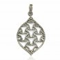 Pave Diamond Vintage Pendant 925 Silver Diamond Handmade Graduation Gift Pendant