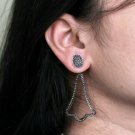 925 Sterling Silver Pave Diamond Dangle Earring Diamond Jewelry Christmas Gift. 925 Sterling Silver Pave Diamond Dangle Earring Diamond Jewelry Christmas Gift.