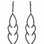 Natural Pave Diamond Designer Earrings In 925 Sterling Silver Dangle Earring NS.