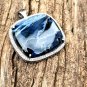 Pietersite Pendant 925 Silver Diamond Square Pietersite Cabochon Pendant Gift.