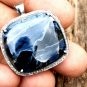 Pietersite Pendant 925 Silver Diamond Square Pietersite Cabochon Pendant Gift.