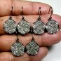 Pave Diamond Wave Disc Earring 925 Silver Diamond Earring Set Wedding Gift Charm