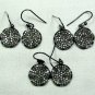Pave Diamond Wave Disc Earring 925 Silver Diamond Earring Set Wedding Gift Charm