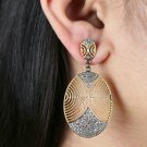 Pave Diamond Dangle Earring 925 Silver Fashion Diamond Stud Earring Fine Jewelry Pave Diamond Dangle Earring 925 Silver Fashion Diamond Stud Earring Fine Jewelry