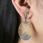 Pave Diamond Dangle Earring 925 Silver Fashion Diamond Stud Earring Fine Jewelry