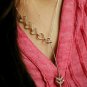 Hearts And Arrow Lariat Necklace 925 Silver Diamond Necklace Valentines Gifts.
