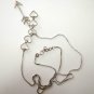 Hearts And Arrow Lariat Necklace 925 Silver Diamond Necklace Valentines Gifts.