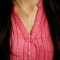 Hearts And Arrow Lariat Necklace 925 Silver Diamond Necklace Valentines Gifts.