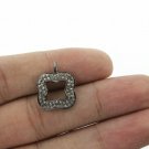 Clover Charm Pendant 925 Silver Charm Pave Diamond Pendant For Christmas Gift's.