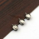 Pave Diamond Charm Pendant 925 Silver Charm Rose Cut Diamond Polki Charms Gift.