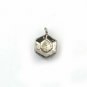 Pave Diamond Charm Pendant 925 Silver Charm Rose Cut Diamond Polki Charms Gift.