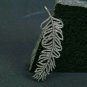 Diamond Feather Pendant 925 Sterling Silver Diamond Wing Charm Necklace Gift.